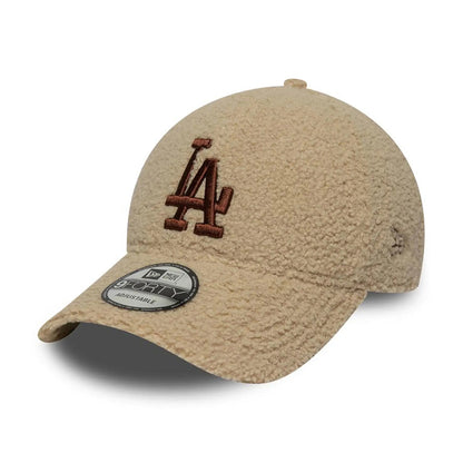 Casquette 9FORTY MLB Borg L.A. Dodgers beige-marron NEW ERA