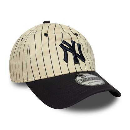 Casquette 9TWENTY MLB Pinstripe New York Yankees crème-bleu marine NEW ERA