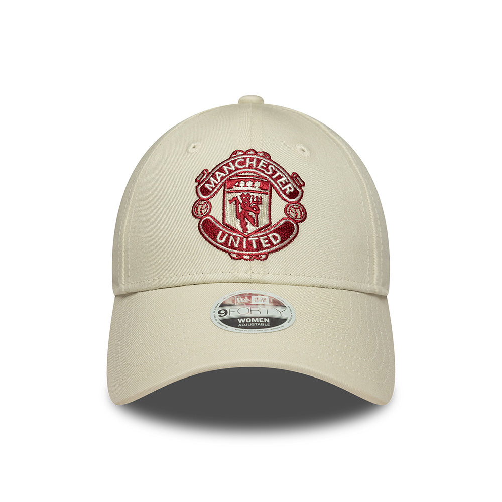 Casquette Femme 9FORTY Seasonal Manchester United FC ivoire-rouge NEW ERA