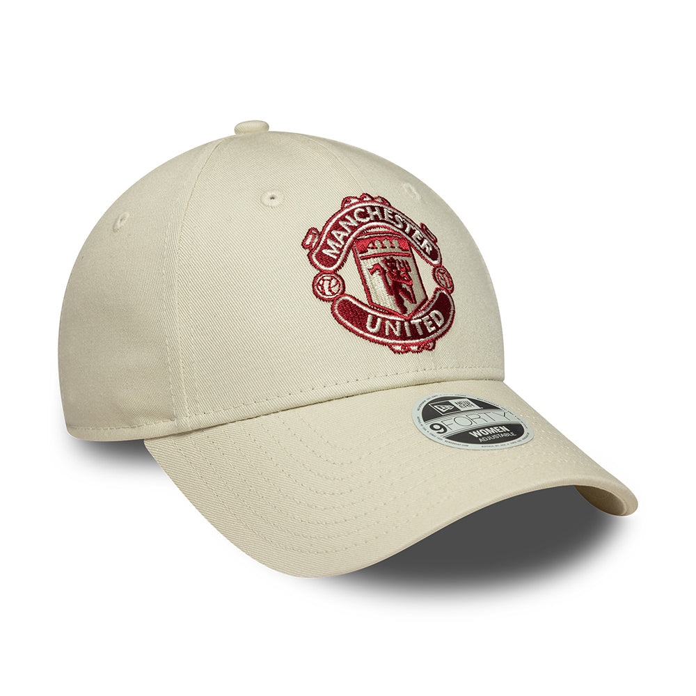 Casquette Femme 9FORTY Seasonal Manchester United FC ivoire-rouge NEW ERA