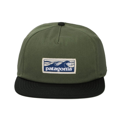 Casquette en Coton Bio Boardshort Label Funfarer vert PATAGONIA