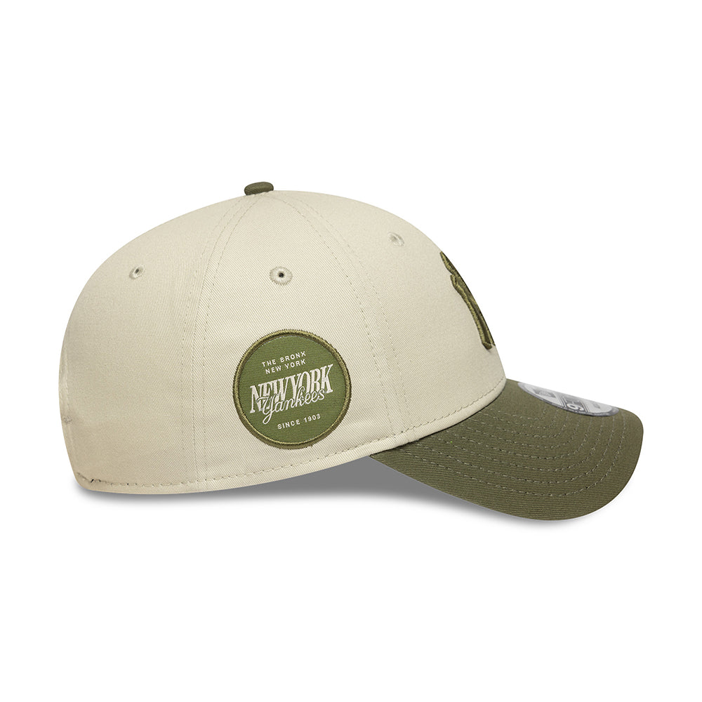 Casquette 9FORTY New York Yankees MLB Side Patch pierre-olive NEW ERA