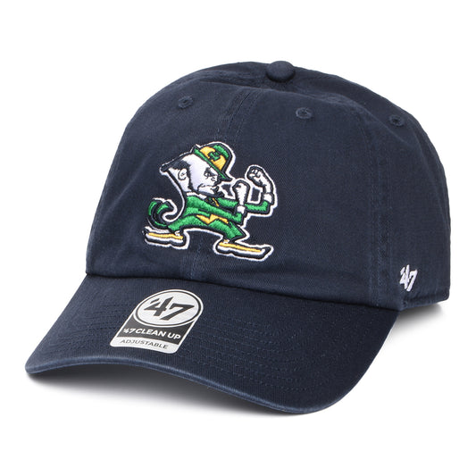 Casquette NCAA Clean Up Notre Dame bleu marine 47 BRAND