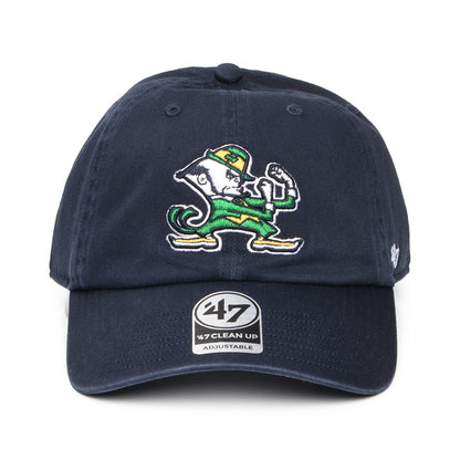Casquette NCAA Clean Up Notre Dame bleu marine 47 BRAND
