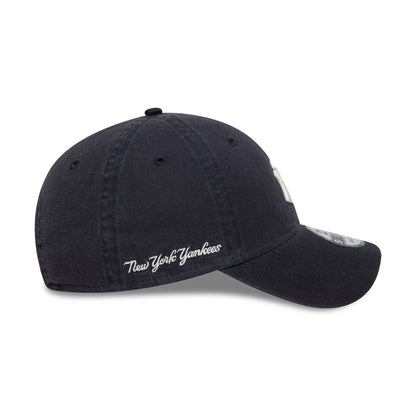 Casquette 9TWENTY MLB Washed Script NY Yankees bleu marine-blanc NEW ERA