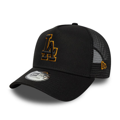 Casquette Trucker MLB Outline A-Frame L.A. Dodgers noir-ocre NEW ERA