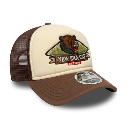 Casquette Trucker 9FORTY M-Crown NE Graphic A-Frame crème-chocolat NEW ERA