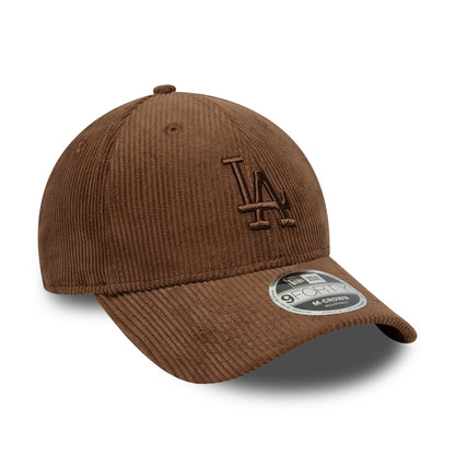 Casquette 9FORTY M-Crown MLB Cord L.A. Dodgers chocolat NEW ERA