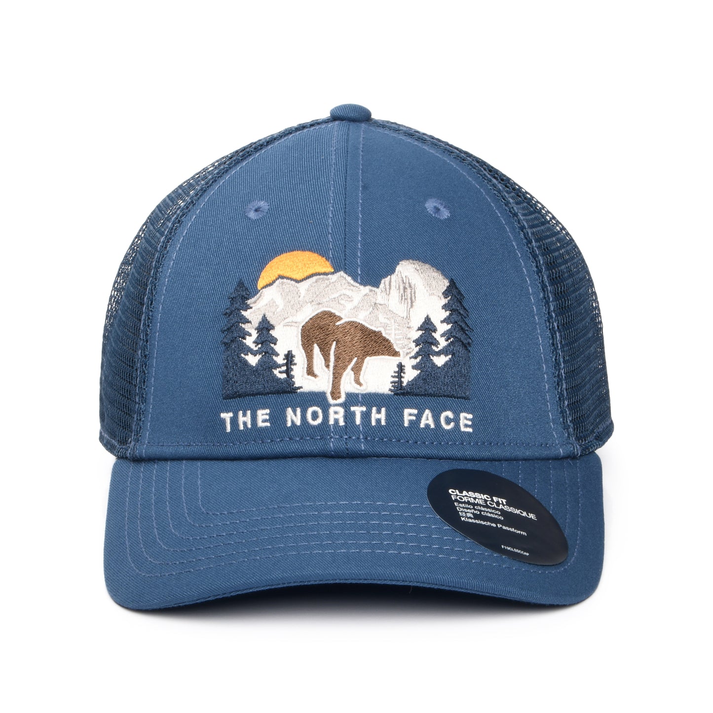 Casquette Trucker Recyclé Embroidered Mudder bleu fumée THE NORTH FACE