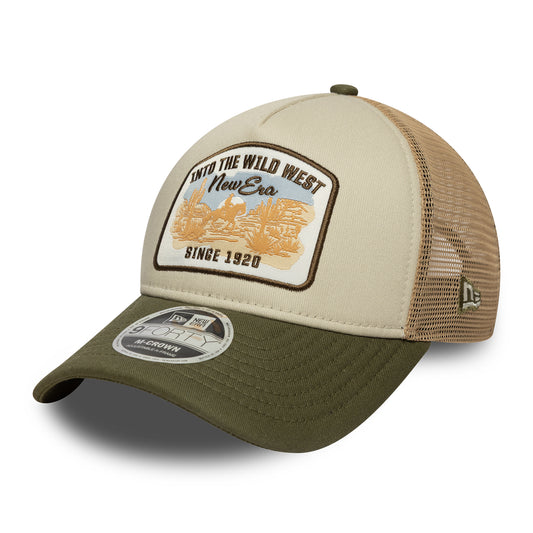 Casquette Trucker 9FORTY M-Crown Contrast Patch A-Frame pierre-olive NEW ERA