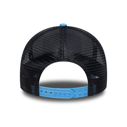 Casquette Trucker A-Frame Location Patch Mykonos bleu ciel-bleu marine NEW ERA