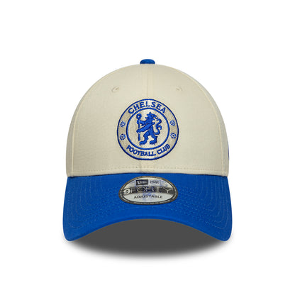 Casquette 9FORTY Seasonal Contrast Lion Crest Chelsea FC crème-bleu roi NEW ERA