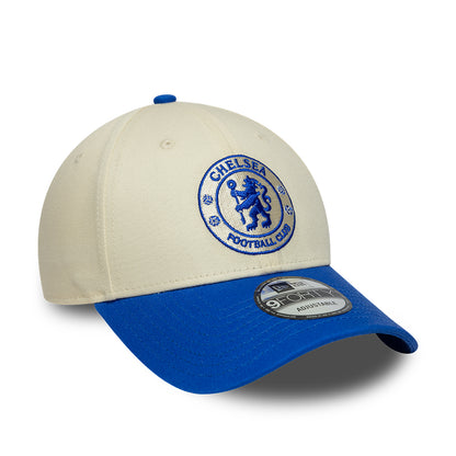 Casquette 9FORTY Seasonal Contrast Lion Crest Chelsea FC crème-bleu roi NEW ERA