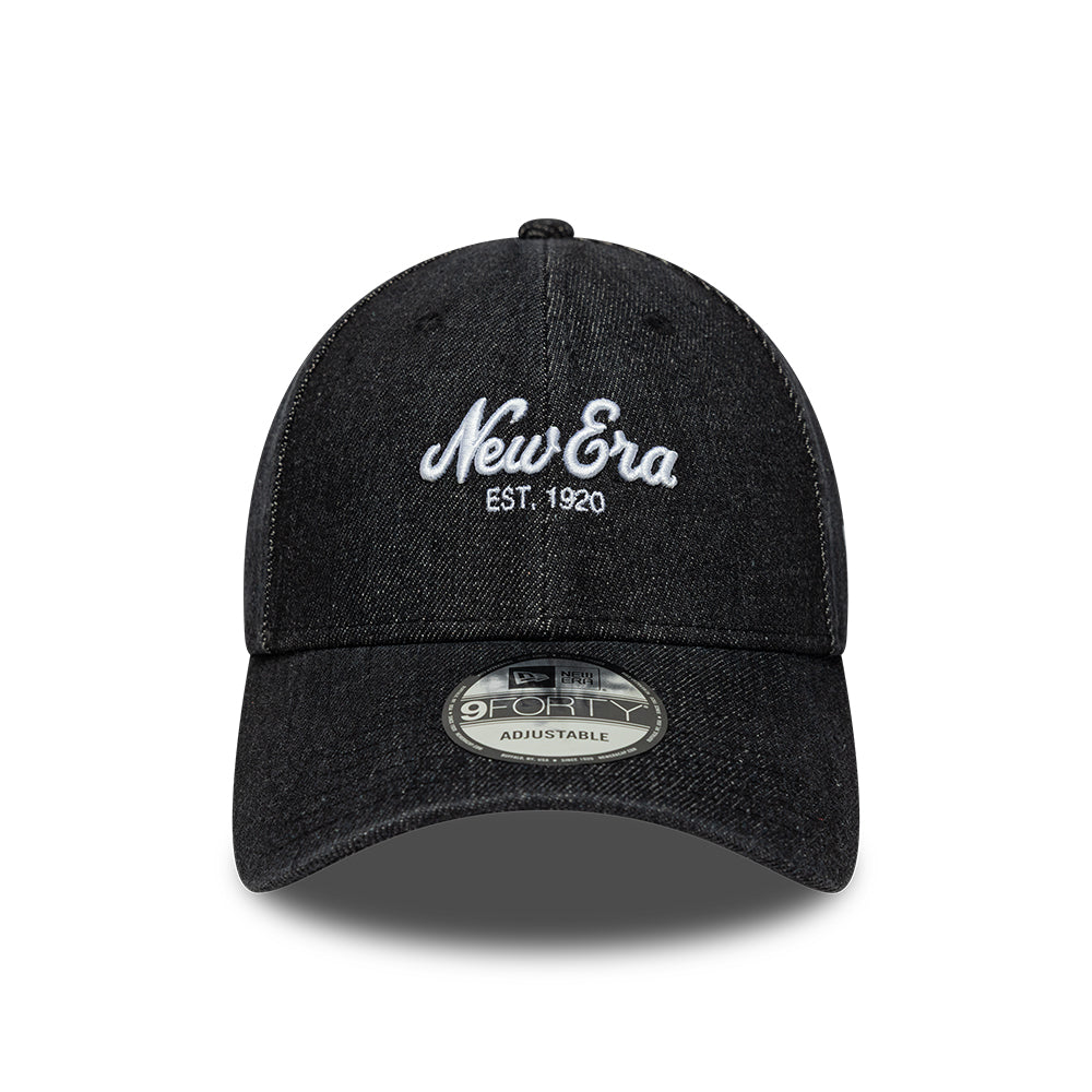 Casquette en Denim 9FORTY noir NEW ERA