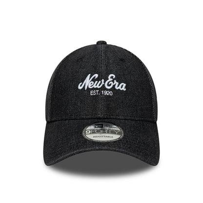 Casquette en Denim 9FORTY noir NEW ERA