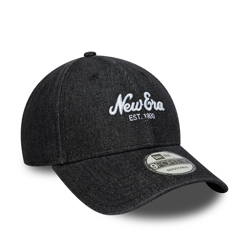 Casquette en Denim 9FORTY noir NEW ERA