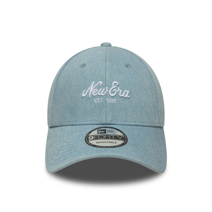 Casquette en Denim 9FORTY bleu clair NEW ERA