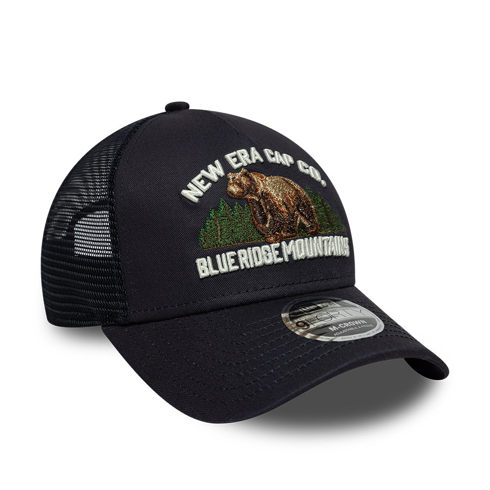 Casquette Trucker A-Frame 9FORTY M-Crown Outdoor Graphic bleu marine NEW ERA