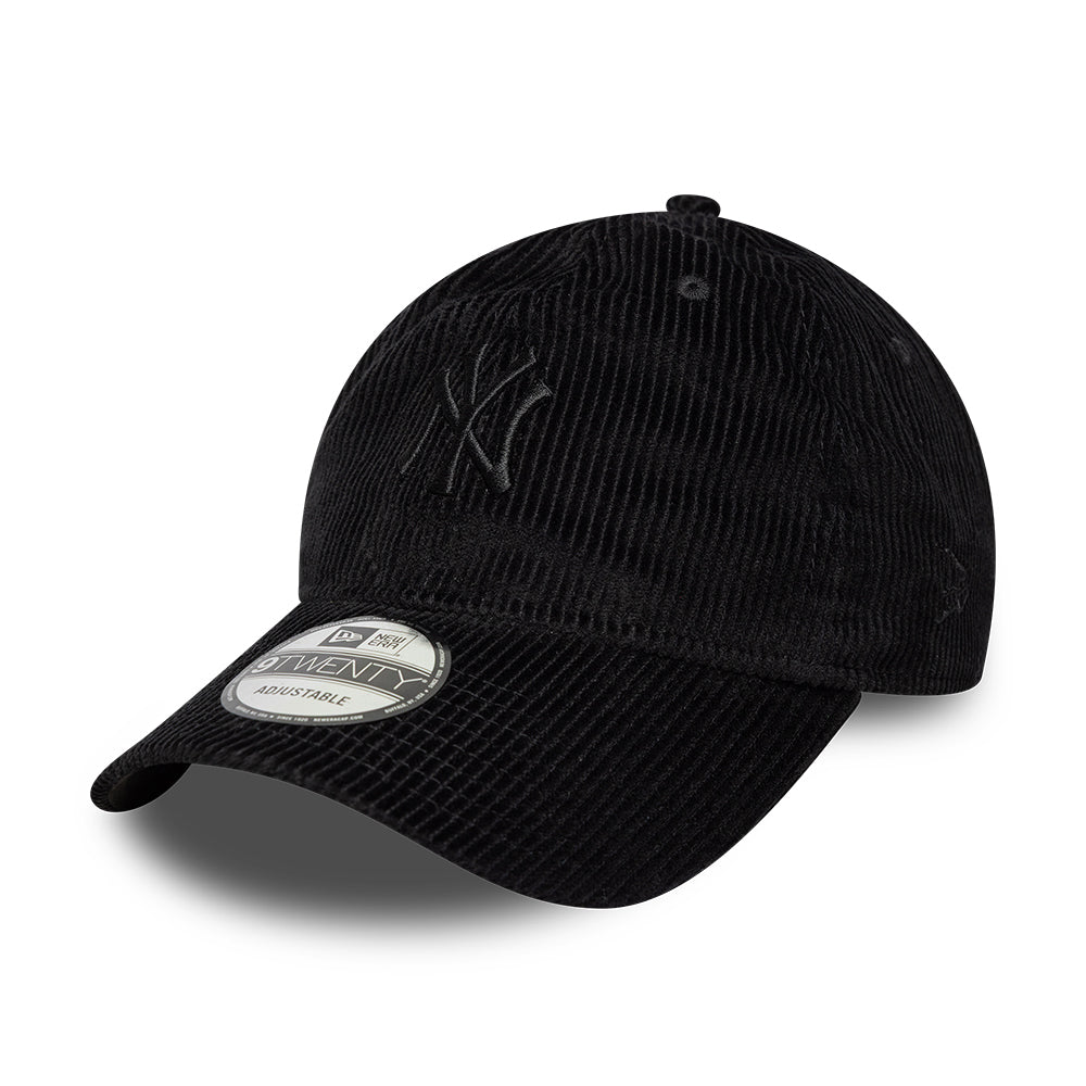 Casquette 9TWENTY MLB Cord Midi New York Yankees noir sur noir NEW ERA