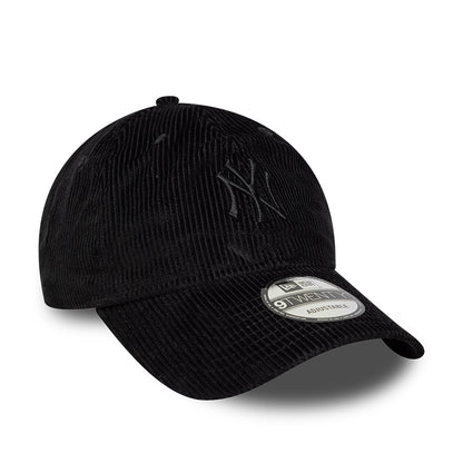 Casquette 9TWENTY MLB Cord Midi New York Yankees noir sur noir NEW ERA