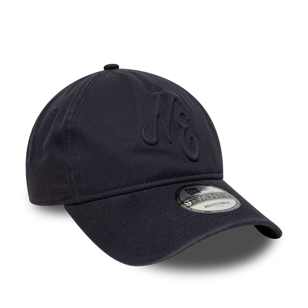 Casquette A-Frame 9TWENTY NE Embossed bleu marine sur bleu marine NEW ERA