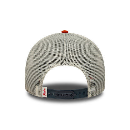 Casquette Trucker A-Frame 9FORTY Patch Cord bleu marine-flamme NEW ERA