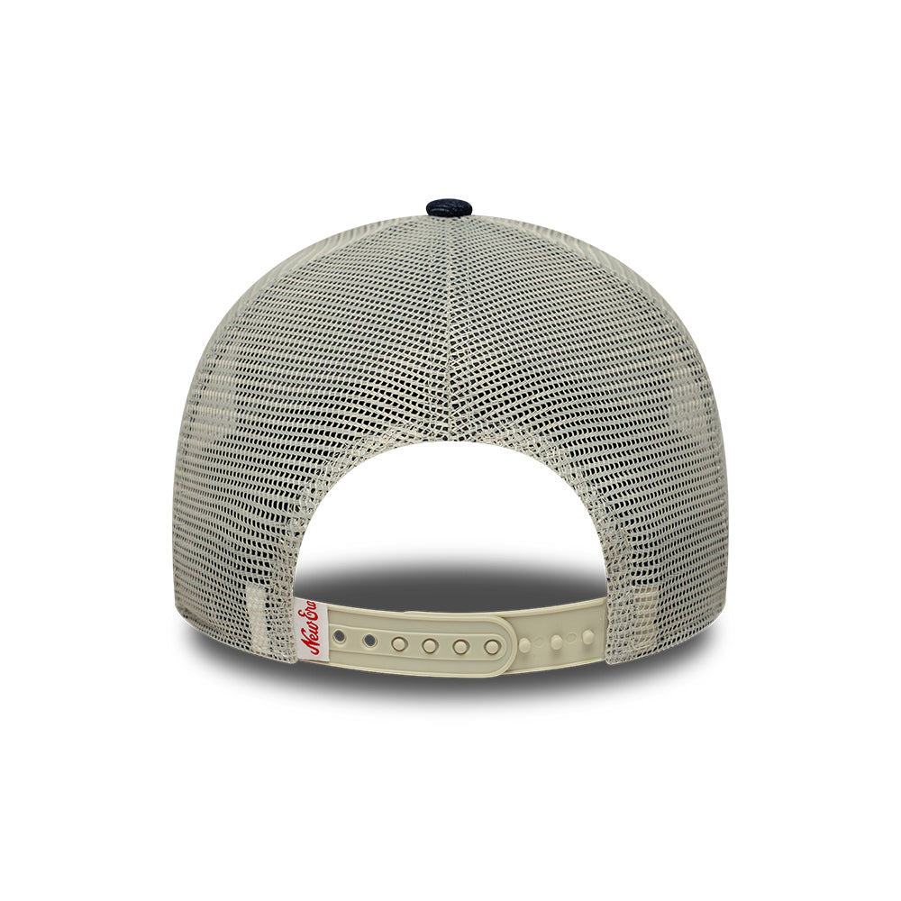Casquette Trucker A-Frame 9FORTY Patch Denim bleu foncé NEW ERA