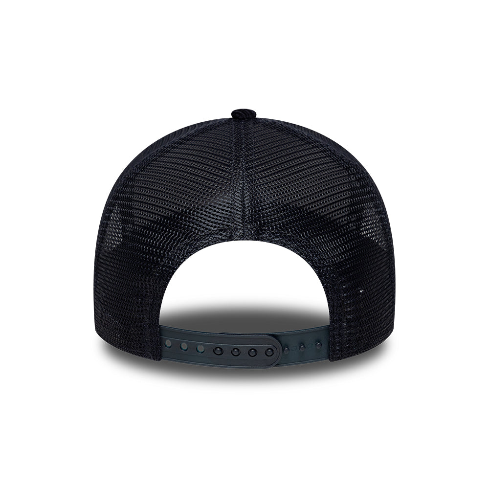 Casquette Trucker A-Frame 9FORTY MLB Tonal Cord New York Yankees bleu marine sur bleu marine NEW ERA