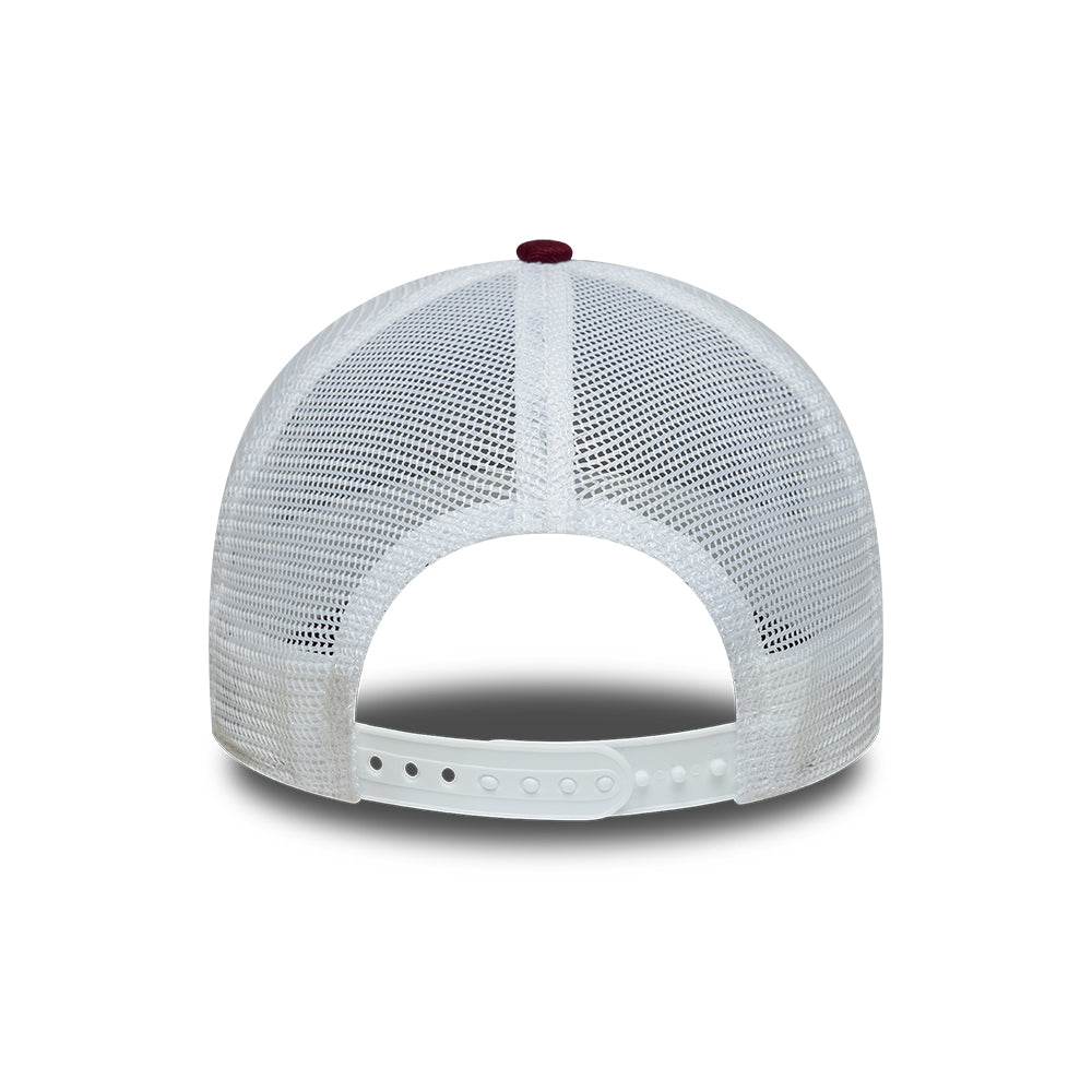 Casquette Trucker A-Frame 9FORTY MLB League Essential Athletics bordeaux-blanc NEW ERA