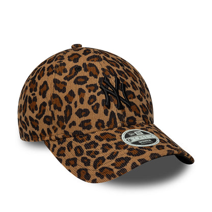 Casquette Femme 9FORTY MLB Leopard Cord New York Yankees camel-noir NEW ERA