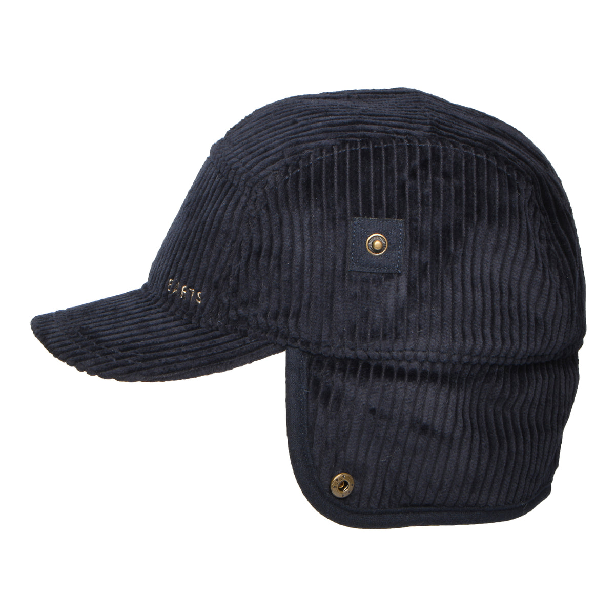 Casquette 5 Panel en Velours Côtelé Avec Protège-Oreilles Rayner bleu marine foncé BARTS