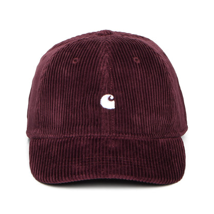 Casquette en Velours Côtelé Harlem vin-blanc CARHARTT WIP