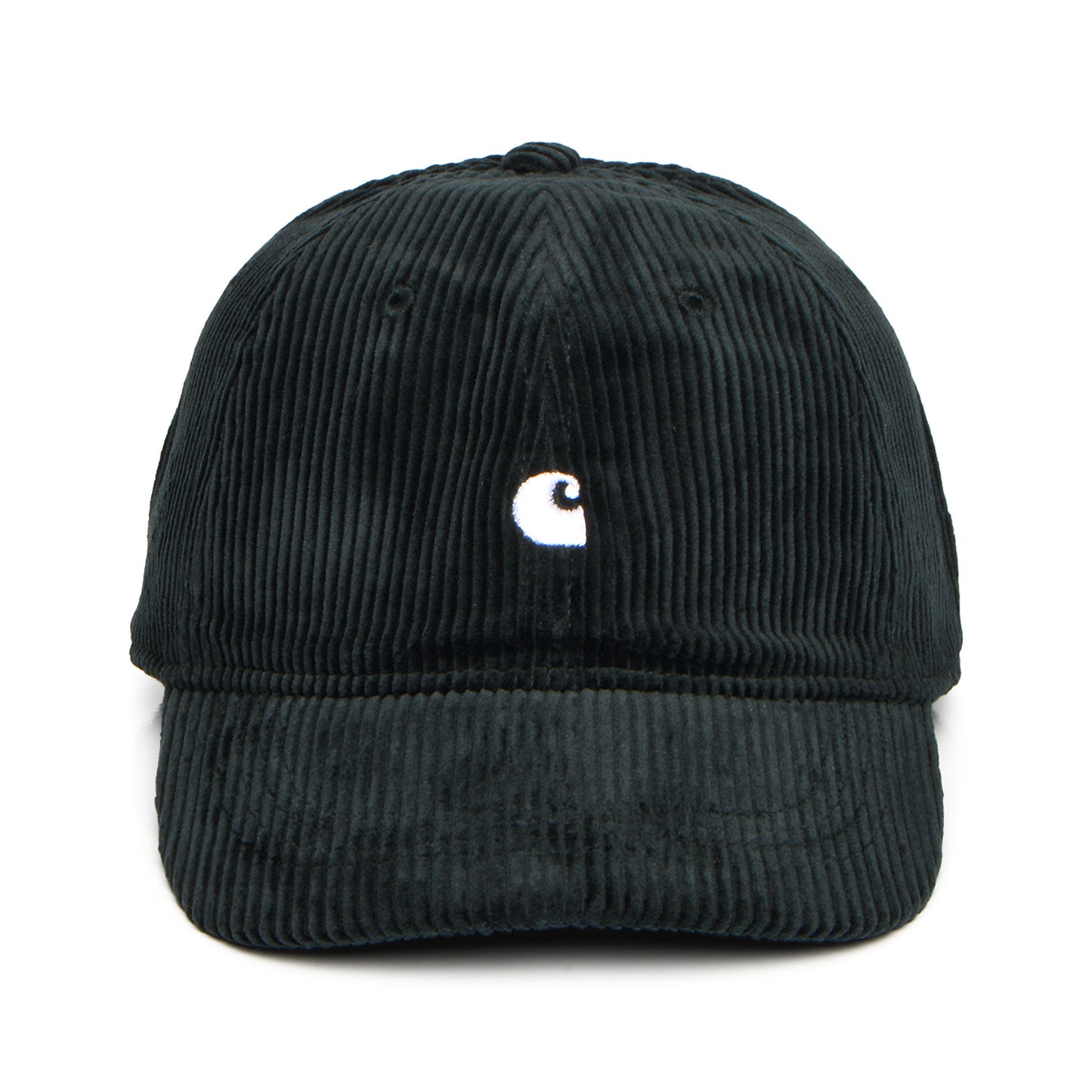 Casquette en Velours Côtelé Harlem forêt foncé-blanc CARHARTT WIP