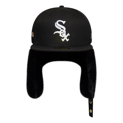 Casquette 59FIFTY MLB World Series Dogear Avec Protège-Oreilles Chicago White Sox noir-blanc NEW ERA