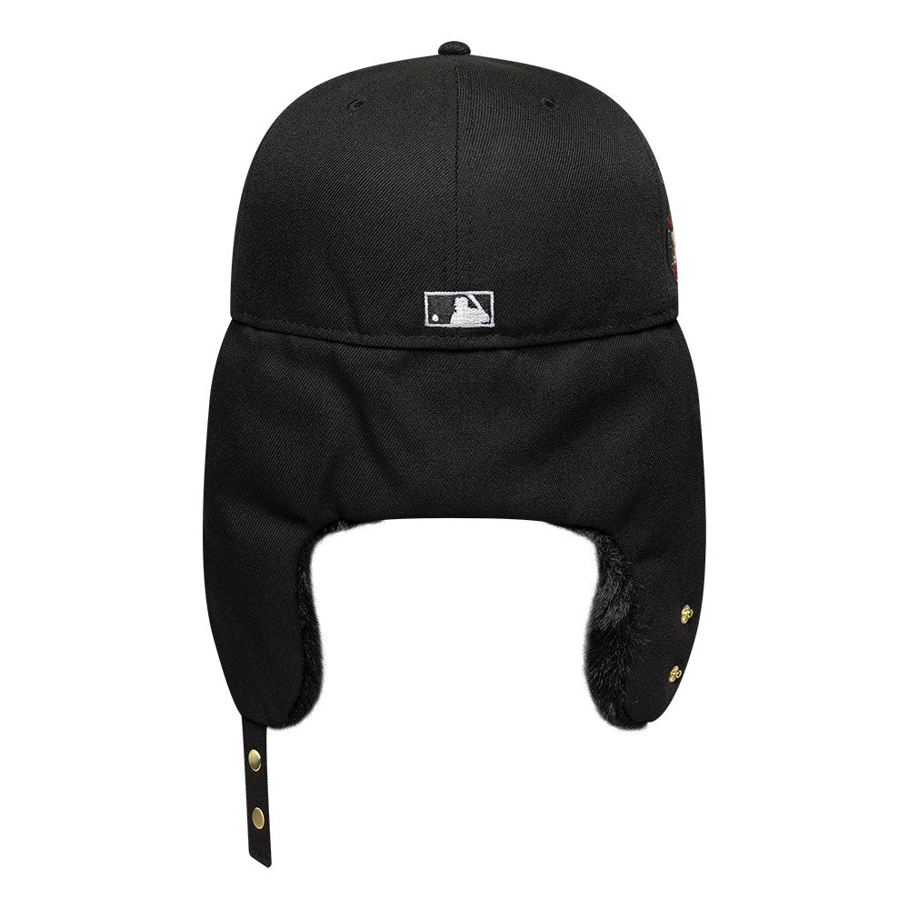 Casquette 59FIFTY MLB World Series Dogear Avec Protège-Oreilles Chicago White Sox noir-blanc NEW ERA