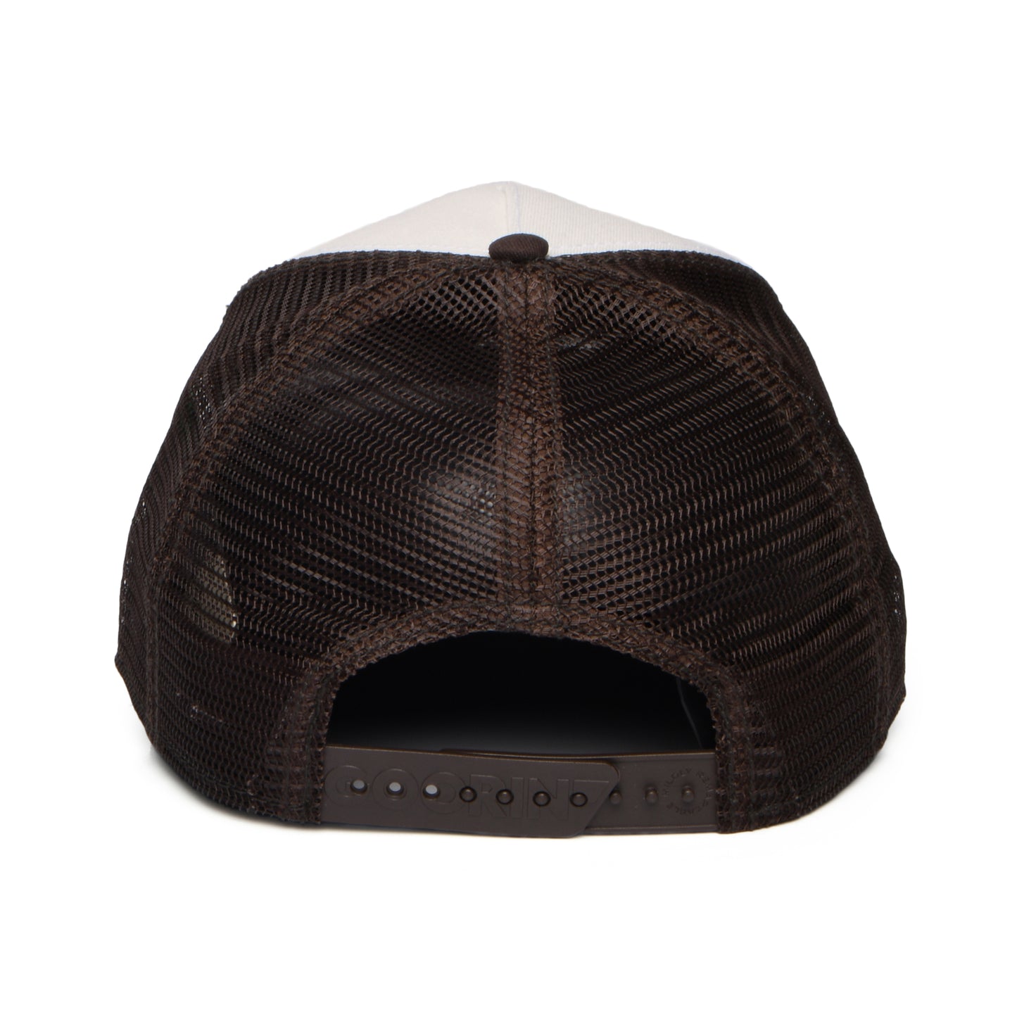 Casquette Trucker Over the Line Longhorn blanc-marron GOORIN