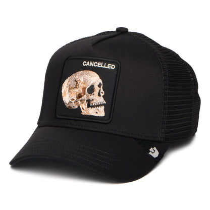Casquette Trucker Cancelled Skull noir GOORIN