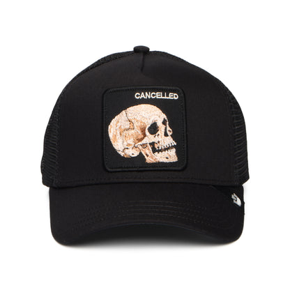 Casquette Trucker Cancelled Skull noir GOORIN