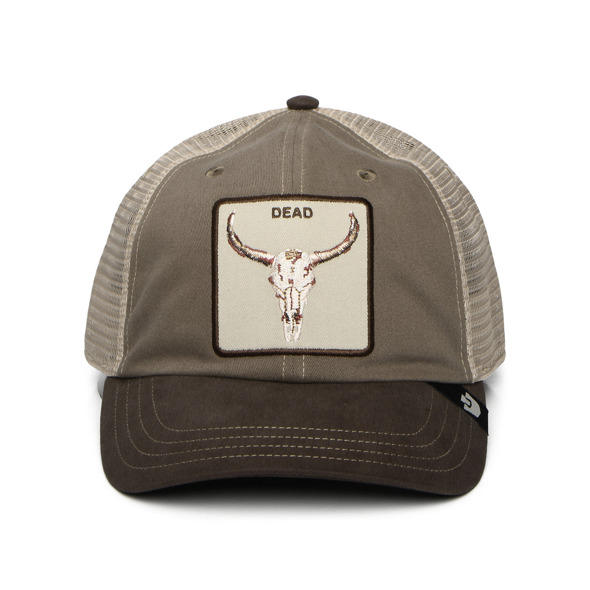 Casquette Trucker Dead Skull marron GOORIN