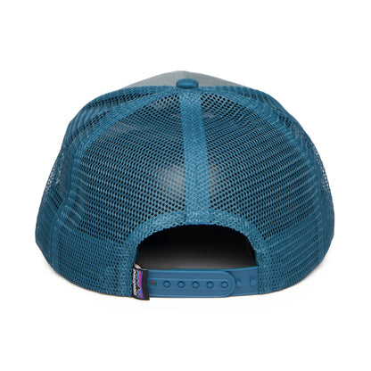 Casquette Trucker en Coton Bio P-6 Logo sauge-bleu sarcelle PATAGONIA