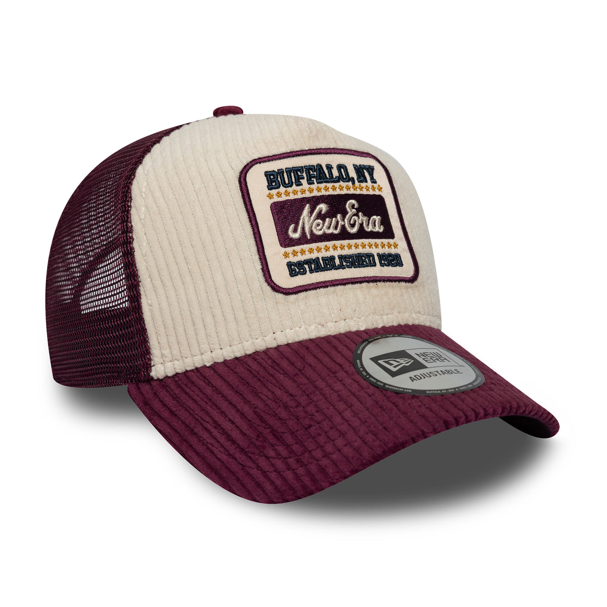Casquette Trucker A-Frame 9FORTY Cord Visor pierre-bordeaux NEW ERA