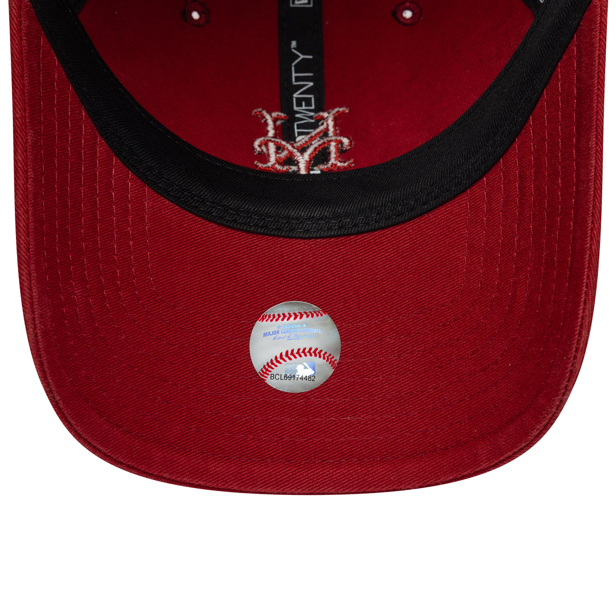 Casquette 9TWENTY MLB Washed Midi Logo New York Mets rouge profond NEW ERA