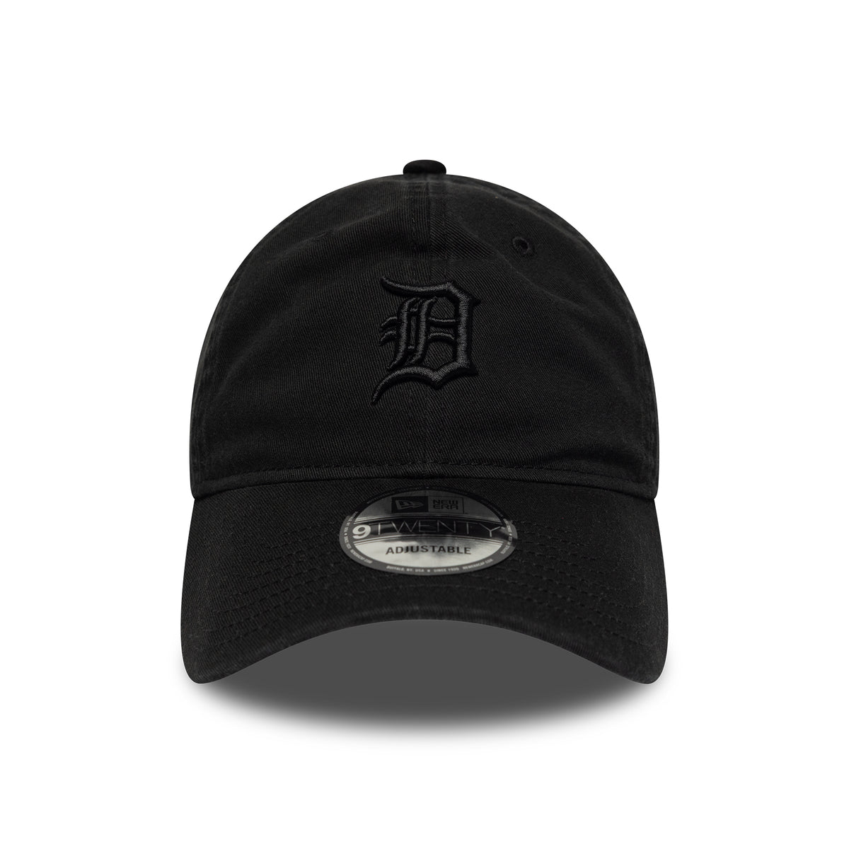 Casquette 9TWENTY MLB Washed Midi Logo Detroit Tigers noir sur noir NEW ERA