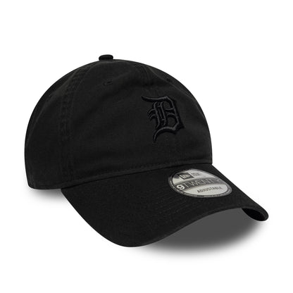 Casquette 9TWENTY MLB Washed Midi Logo Detroit Tigers noir sur noir NEW ERA