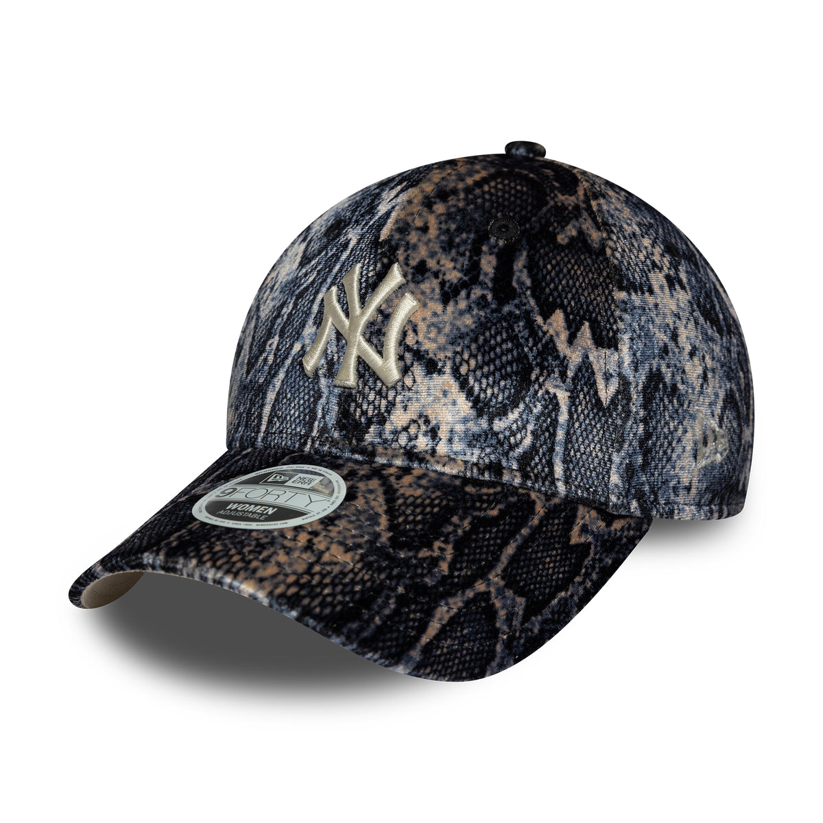 Casquette Femme 9FORTY MLB Snake Print New York Yankees noir-beige NEW ERA