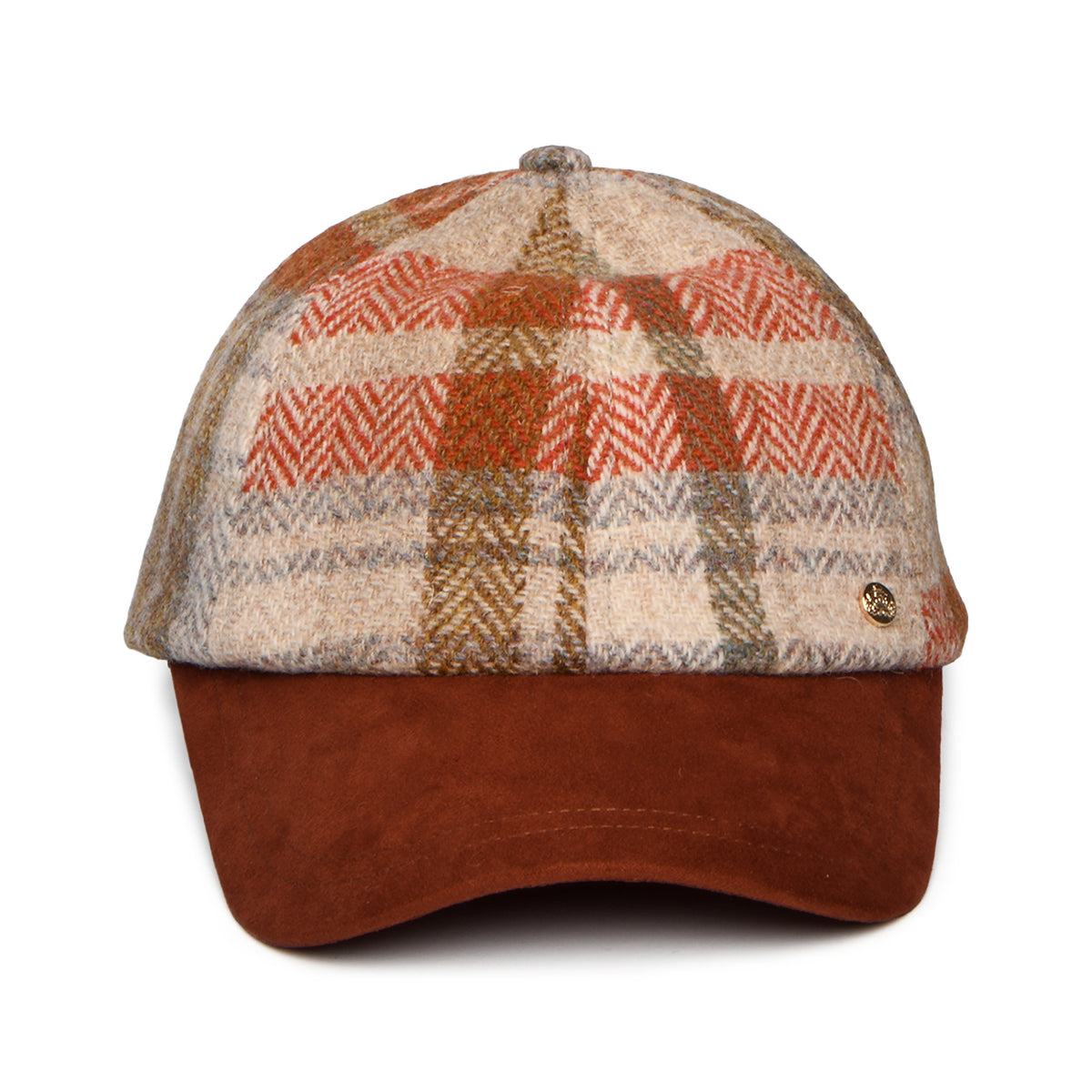 Casquette en HARRIS TWEED rouille-avoine FAILSWORTH