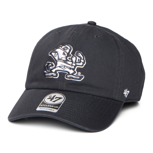 Casquette NCAA Clean Up Notre Dame Fighting Irish bleu marine délavé 47 BRAND