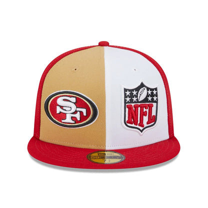 Casquette 59FIFTY NFL On Field Sideline San Francisco 49ers écarlate-blanc NEW ERA