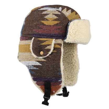 Chapka à Motif Aztèque Shauna marron-multicolore SCALA