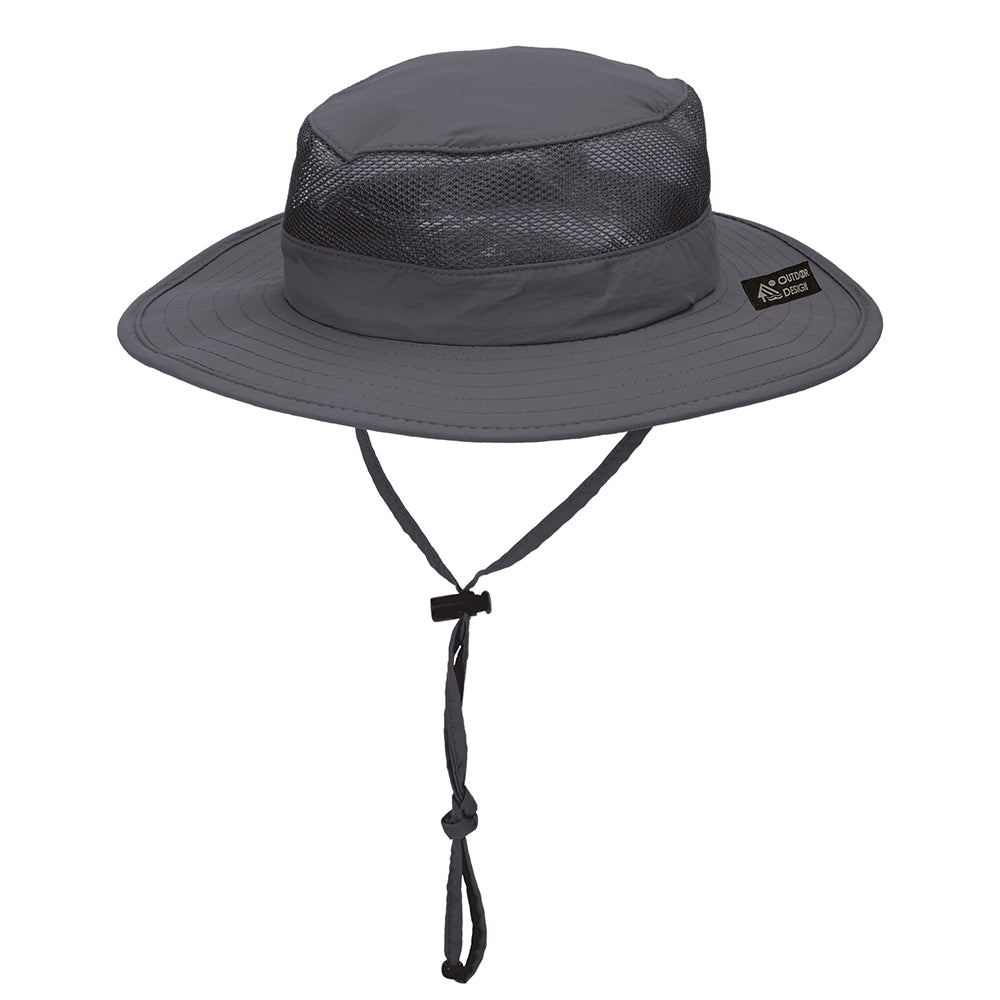 Chapeau Bob Boonie Pliable Ventilé Pliable anthracite DORFMAN PACIFIC